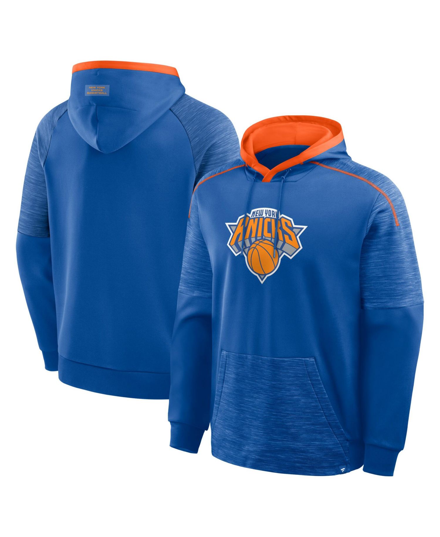Men's Blue New York Knicks Pick Roll Defender Pullover Hoodie