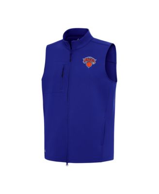 Men's Royal New York Knicks Demand Full-Zip Vest