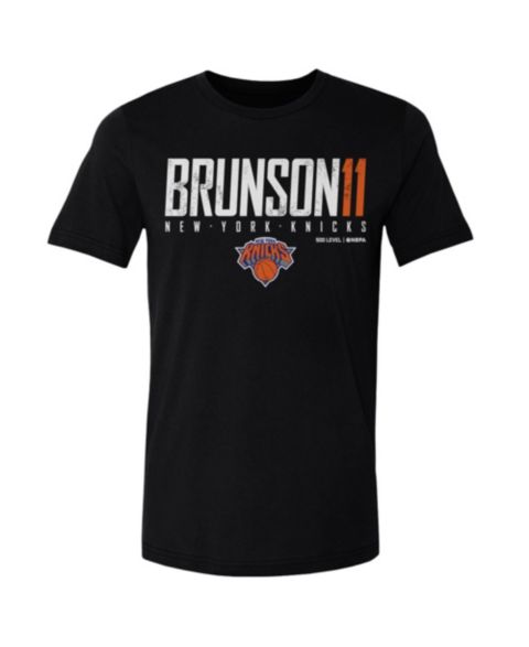 Мужская футболка 500 Level Jalen Brunson Black New York Knicks Elite