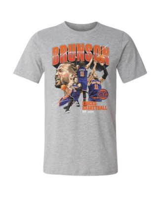 Men's Jalen Brunson Heather Gray New York Knicks Collage T-Shirt