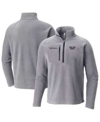 Men's Gray New York Knicks Fast Trek III Half-Zip Fleece Pullover Sweatshirt