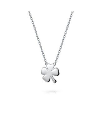 Celtic Shamrock Good Luck Charm Clover Pendant Necklace Sterling Silver