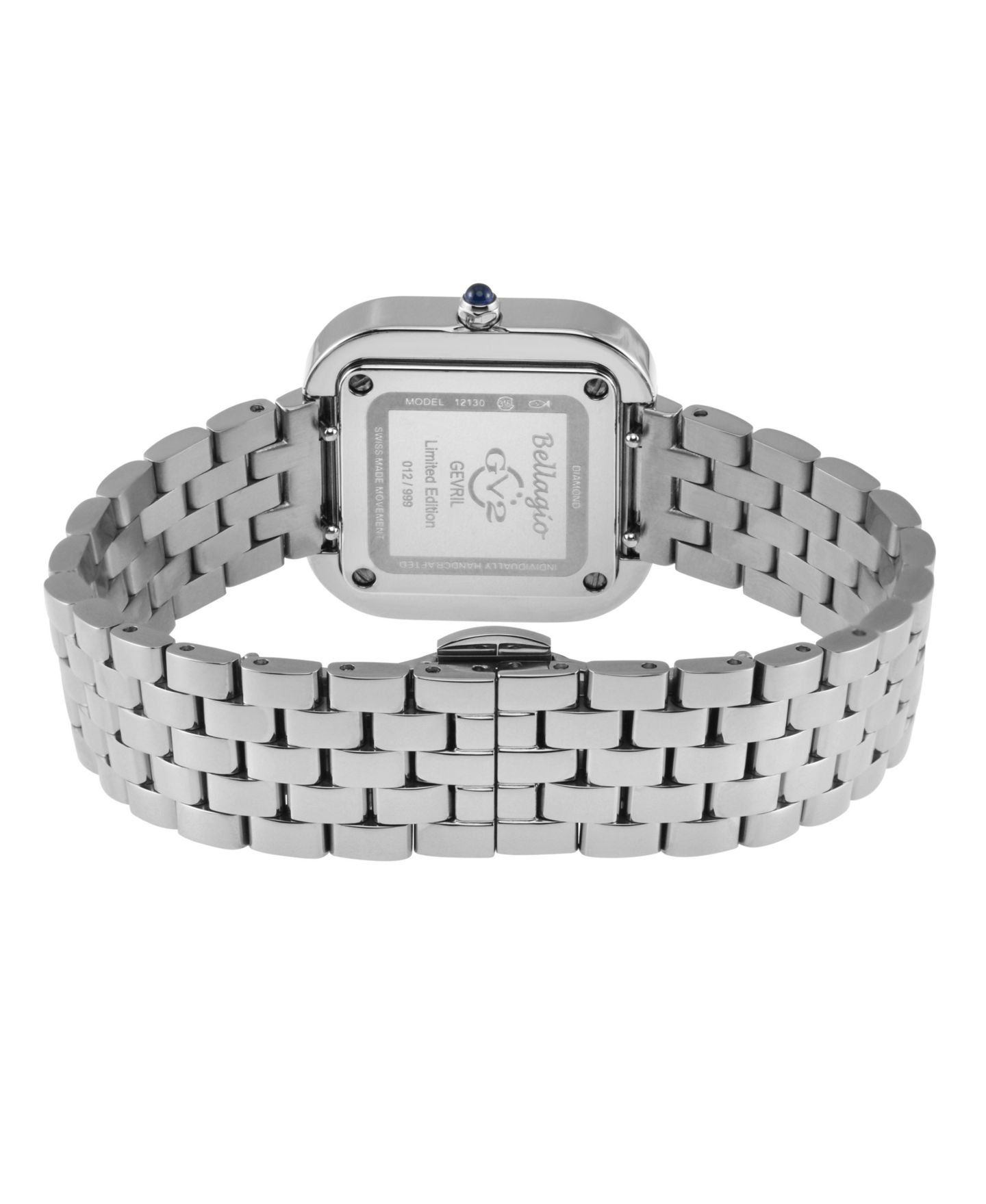 Женские часы GV2 by Gevril Arezzo Swiss Quartz Diamond Hand made Italian leather Strap Watch — фото 3