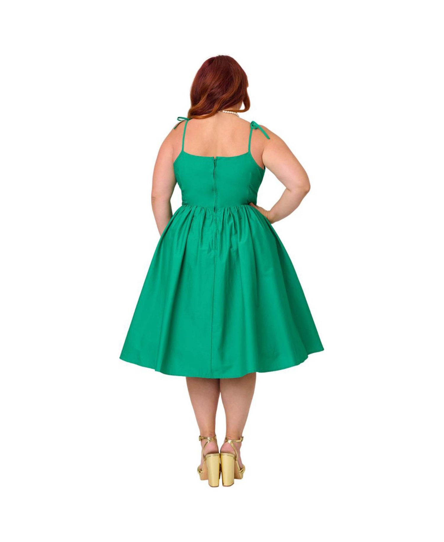 Plus Size 1950s Cotton Swing Dress
