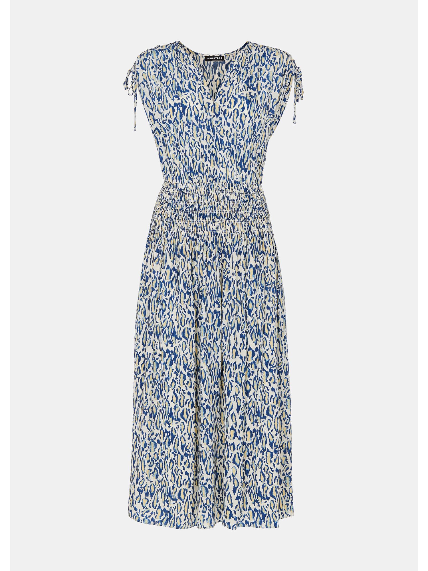 Women's Flaming Leopard Print Midi Dress