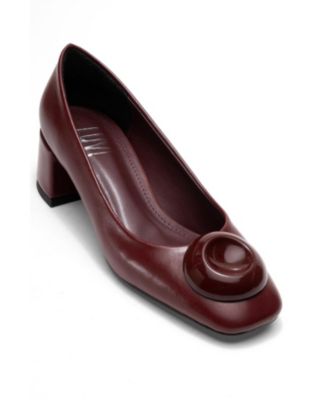 Women's Mila Buckle Square Toe Block Heel Pump