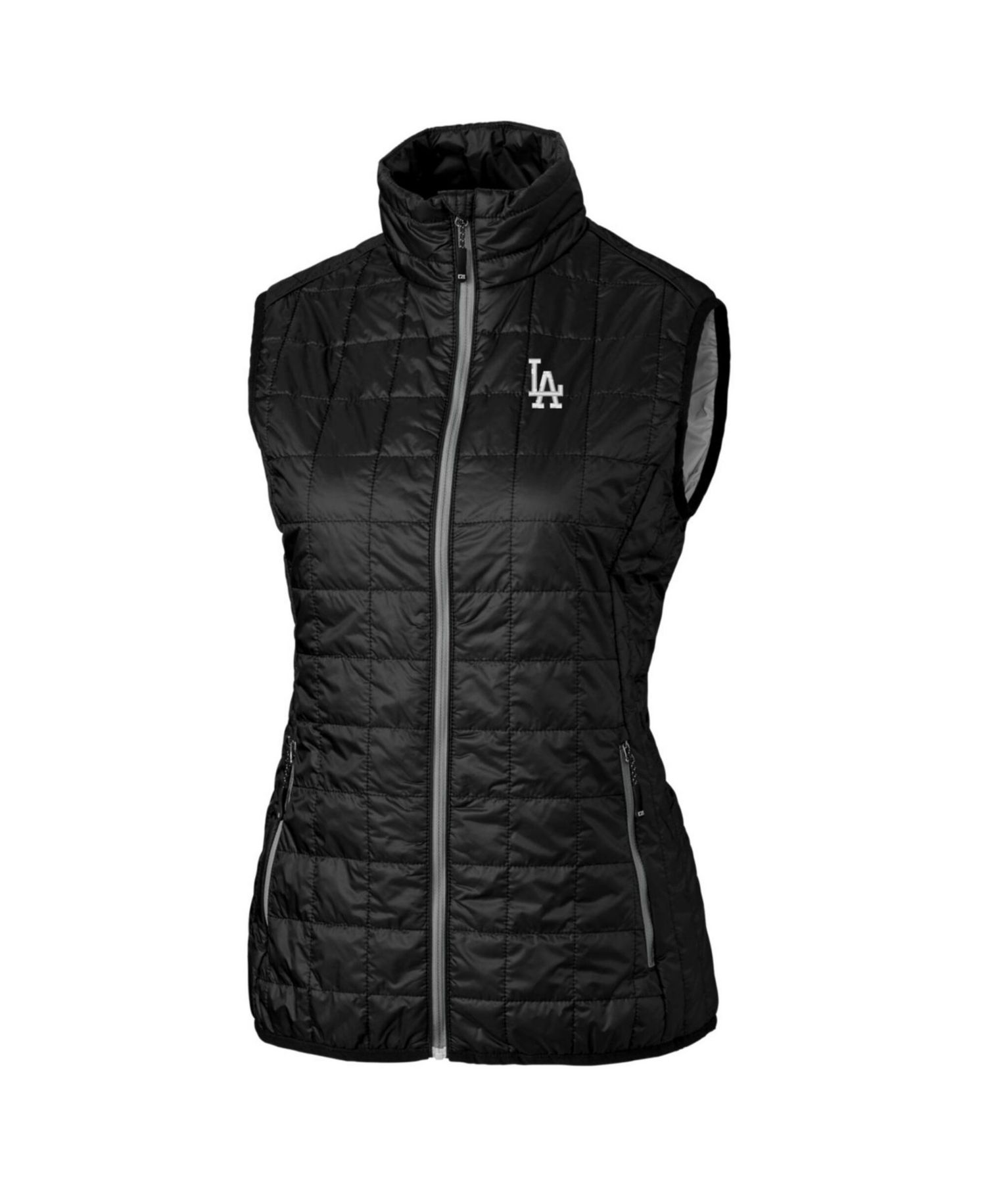 Women's Black Los Angeles Dodgers Rainier PrimaLoft Eco Full-Zip Puffer Vest