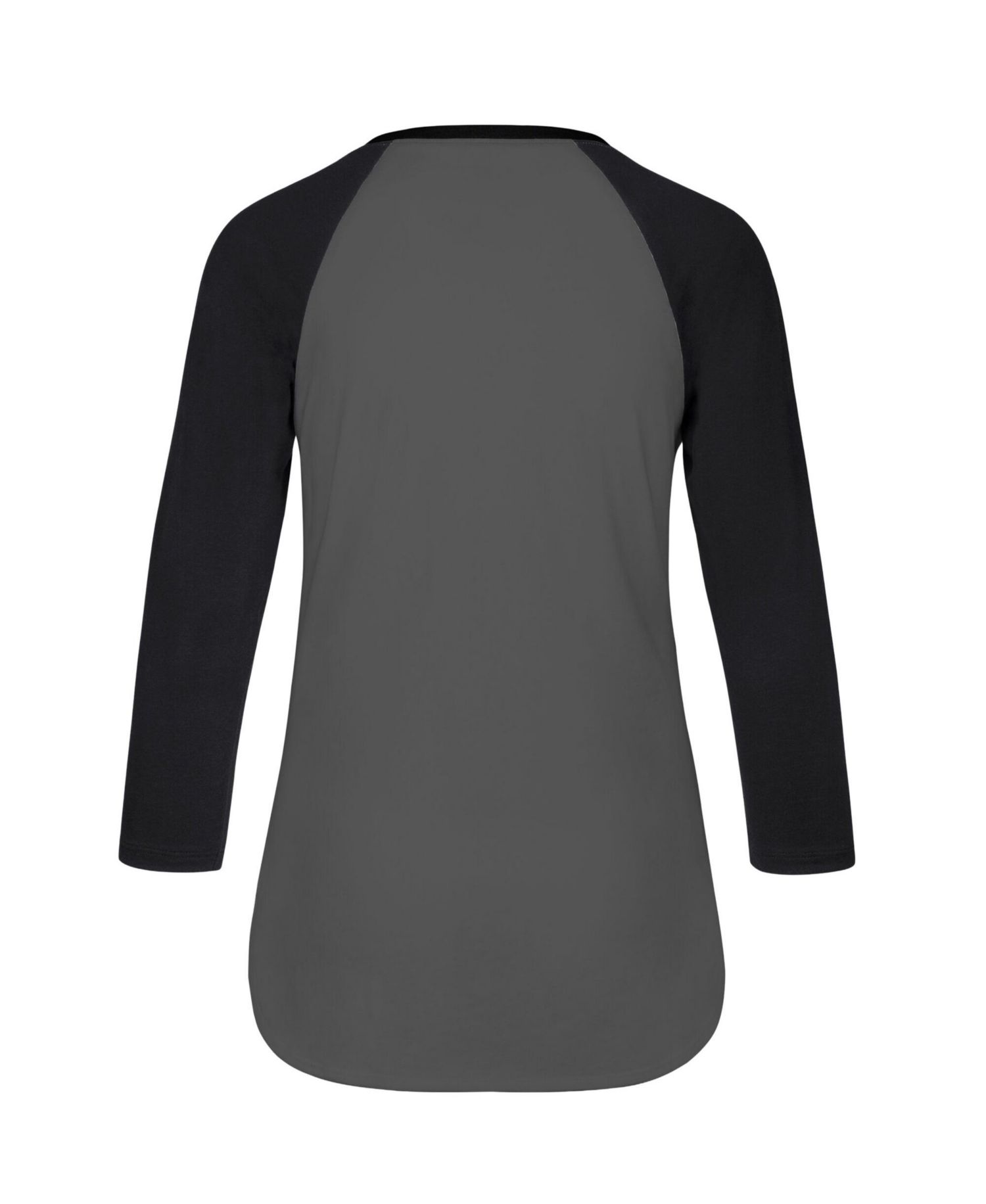 Women's Gray San Antonio Spurs High Rise Frankie Raglan Long Sleeve T-Shirt
