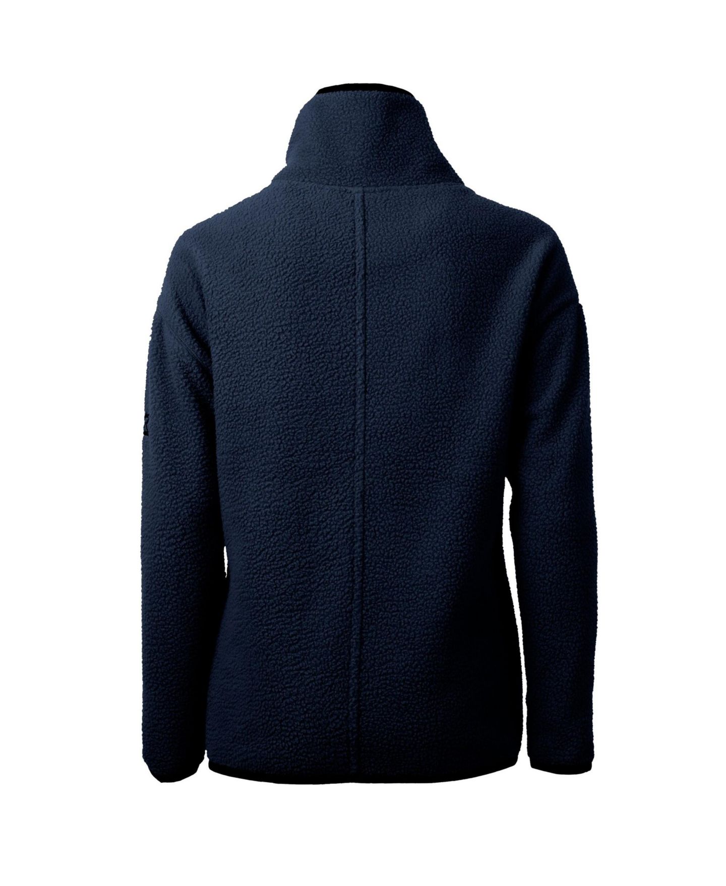 Женская куртка Cutter & Buck Navy New York Yankees Cascade Eco Sherpa Fleece Quarter-Zip Pullover — фото 3
