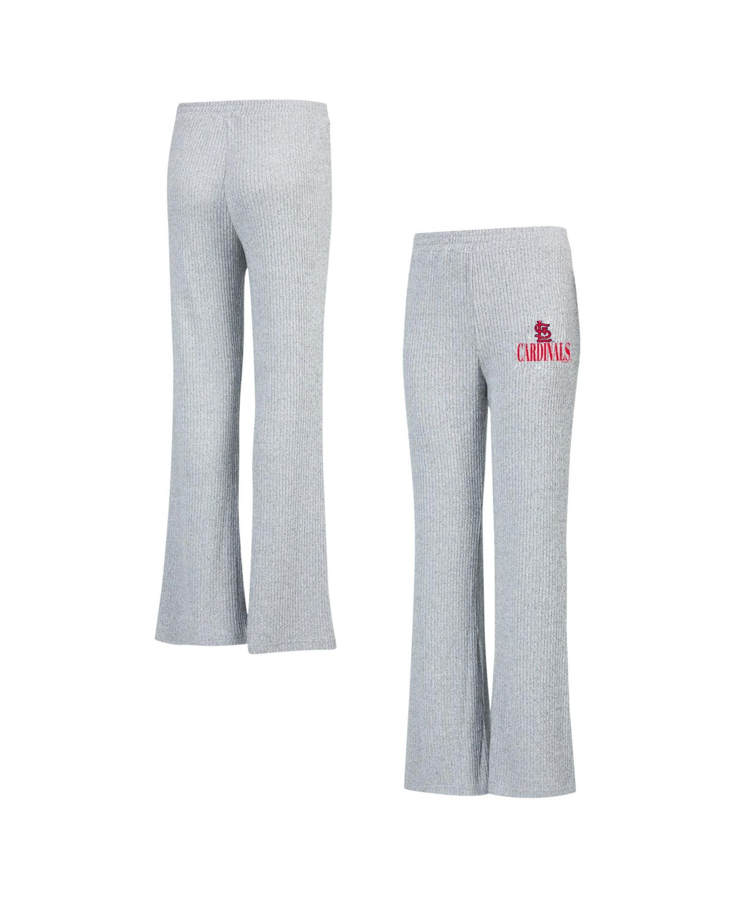 Women's Gray St. Louis Cardinals Juniper Rib Knit Flare Sleep Pants
