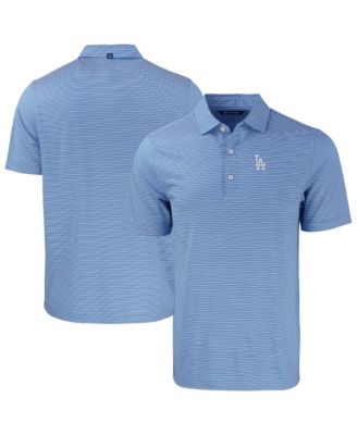 Men's Royal Los Angeles Dodgers Forge Eco Double Stripe Stretch Polo Shirt
