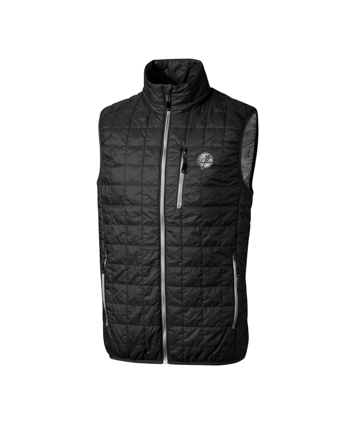 Men's Black New York Yankees Big & Tall Rainier Eco Insulated PrimaLoft Full-Zip Puffer Vest