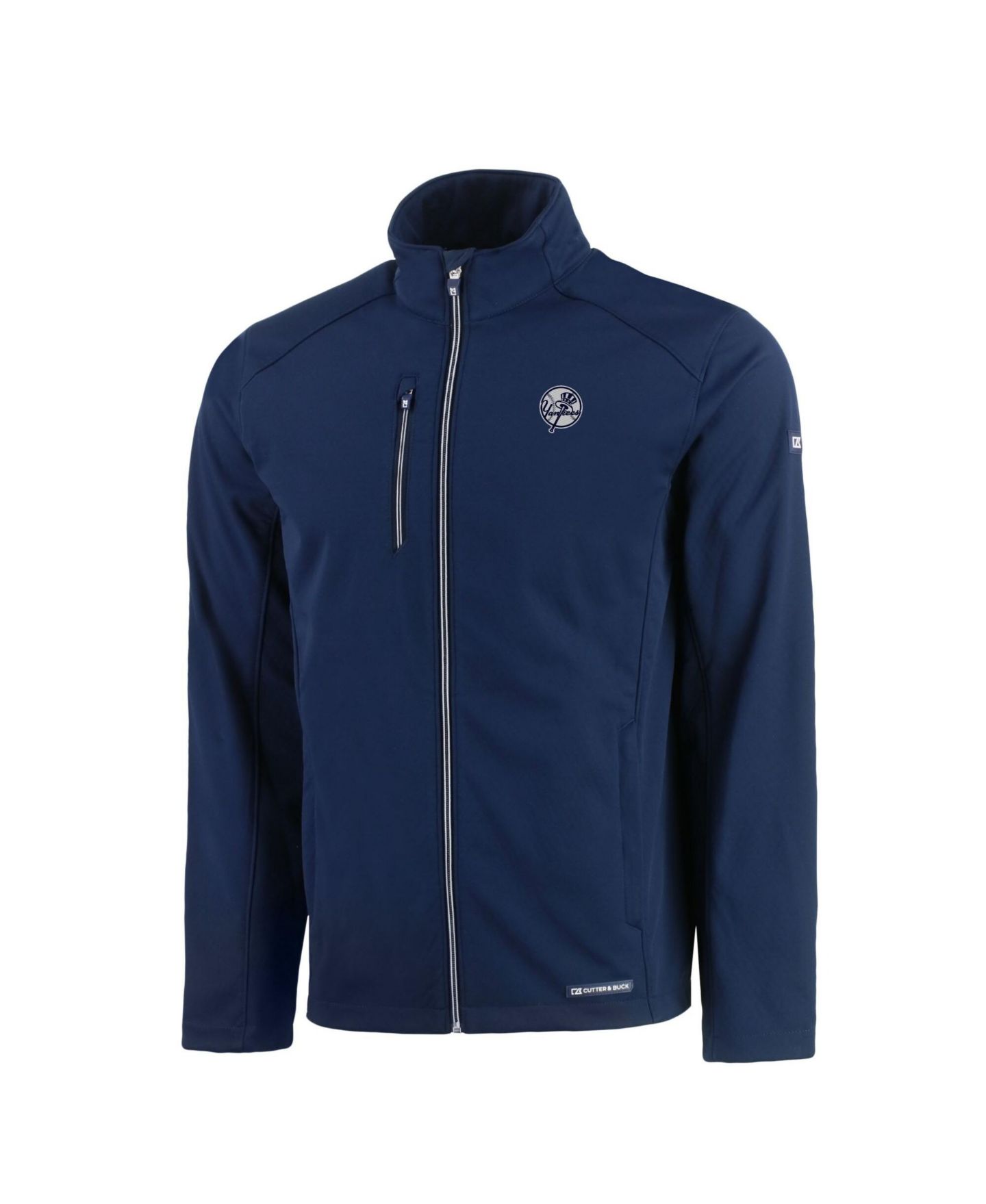Мужская куртка Cutter & Buck Navy New York Yankees Evoke Eco Softshell Full-Zip — фото 2