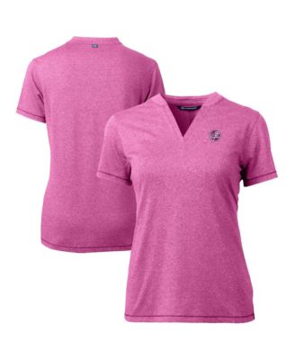 Women's Light Pink New York Yankees Forge Heathered Stretch Blade Top