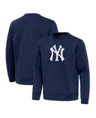 Men's Navy New York Yankees Relevant Lightweight Pullover Sweatshirt