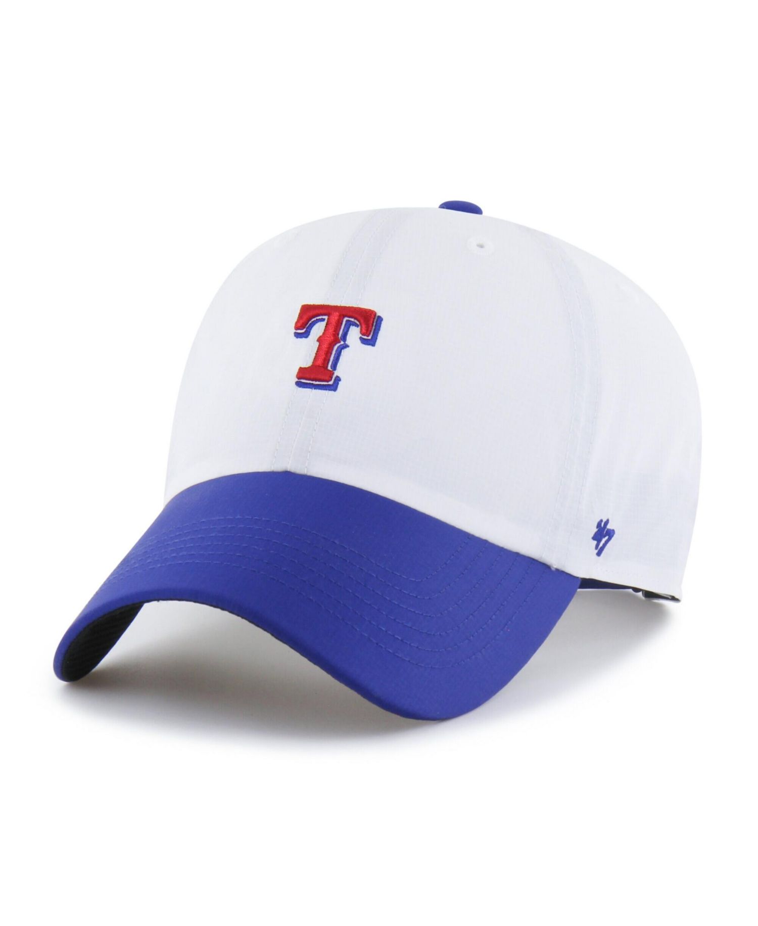 Men's White/Royal Texas Rangers Vista Mini Clean Up Brrr&deg; Adjustable Hat