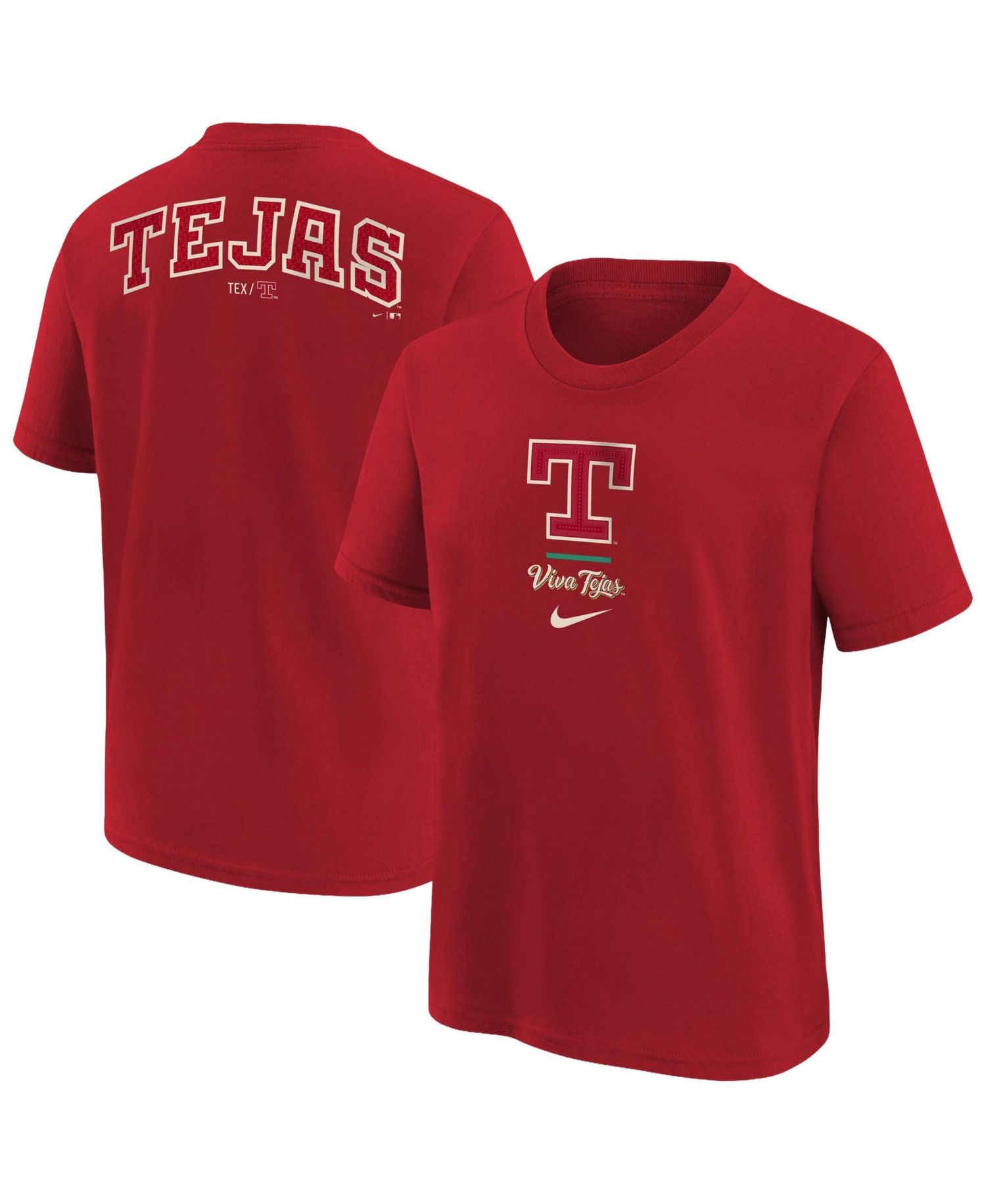 Big Boys and Girls Red Texas Rangers 2026 City Connect T-Shirt