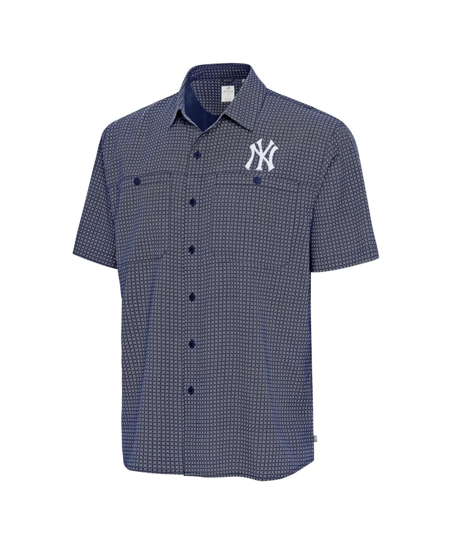 Мужская рубашка Antigua Navy New York Yankees Mosaic Button-Up — фото 2