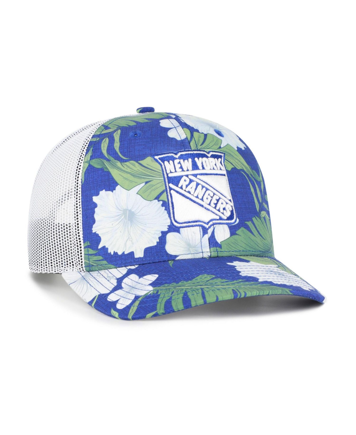 Men's Royal/White New York Rangers Beach Side Adjustable Trucker Hat