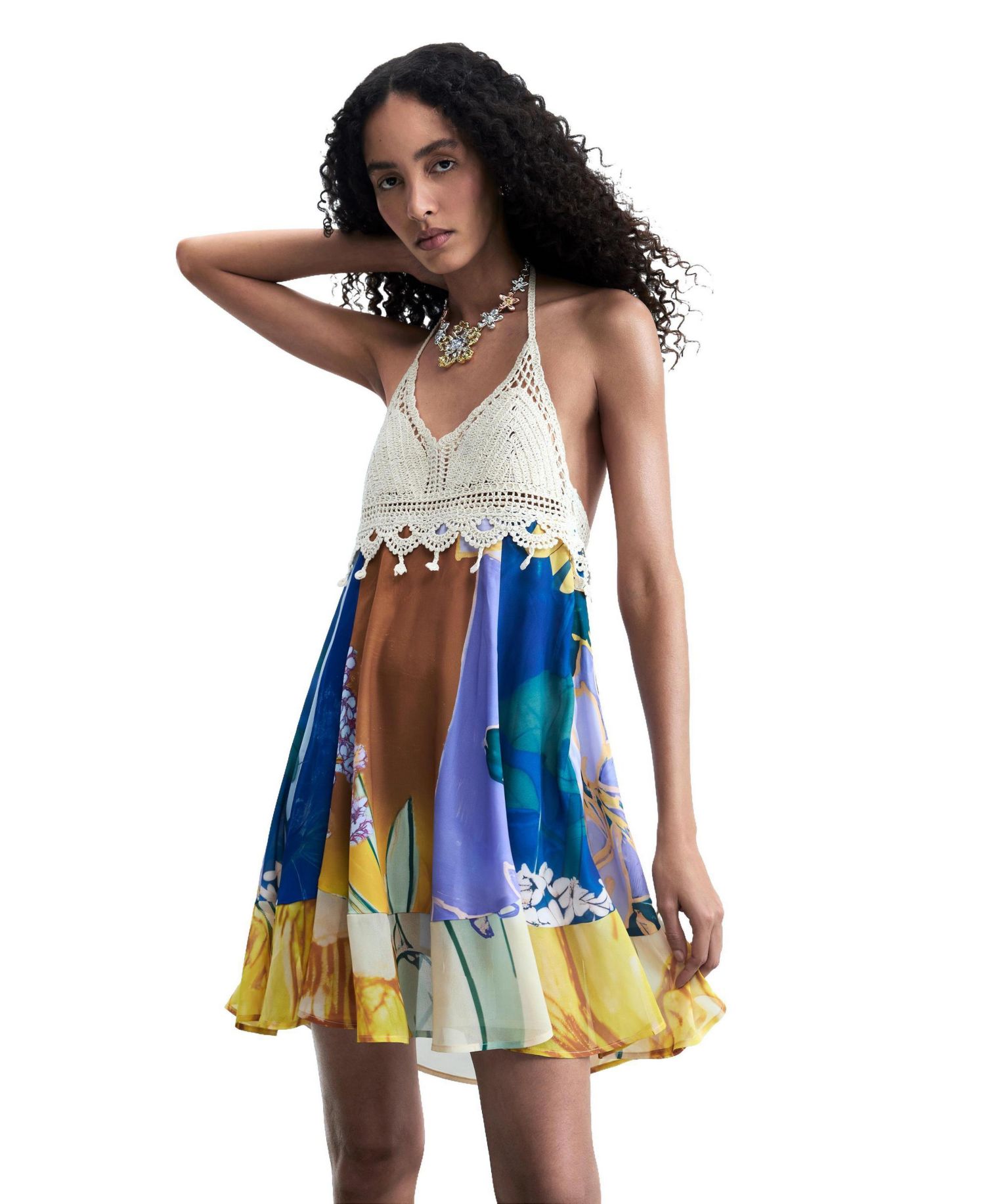 Women's Sleeveless printed dress