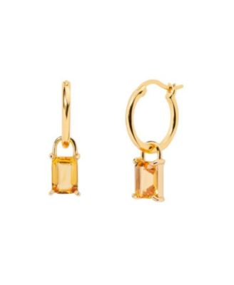 Women's Iris Birthstone Hoops Earing