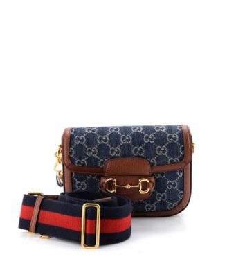 Mini Horsebit 1955 Shoulder Bag GG Denim