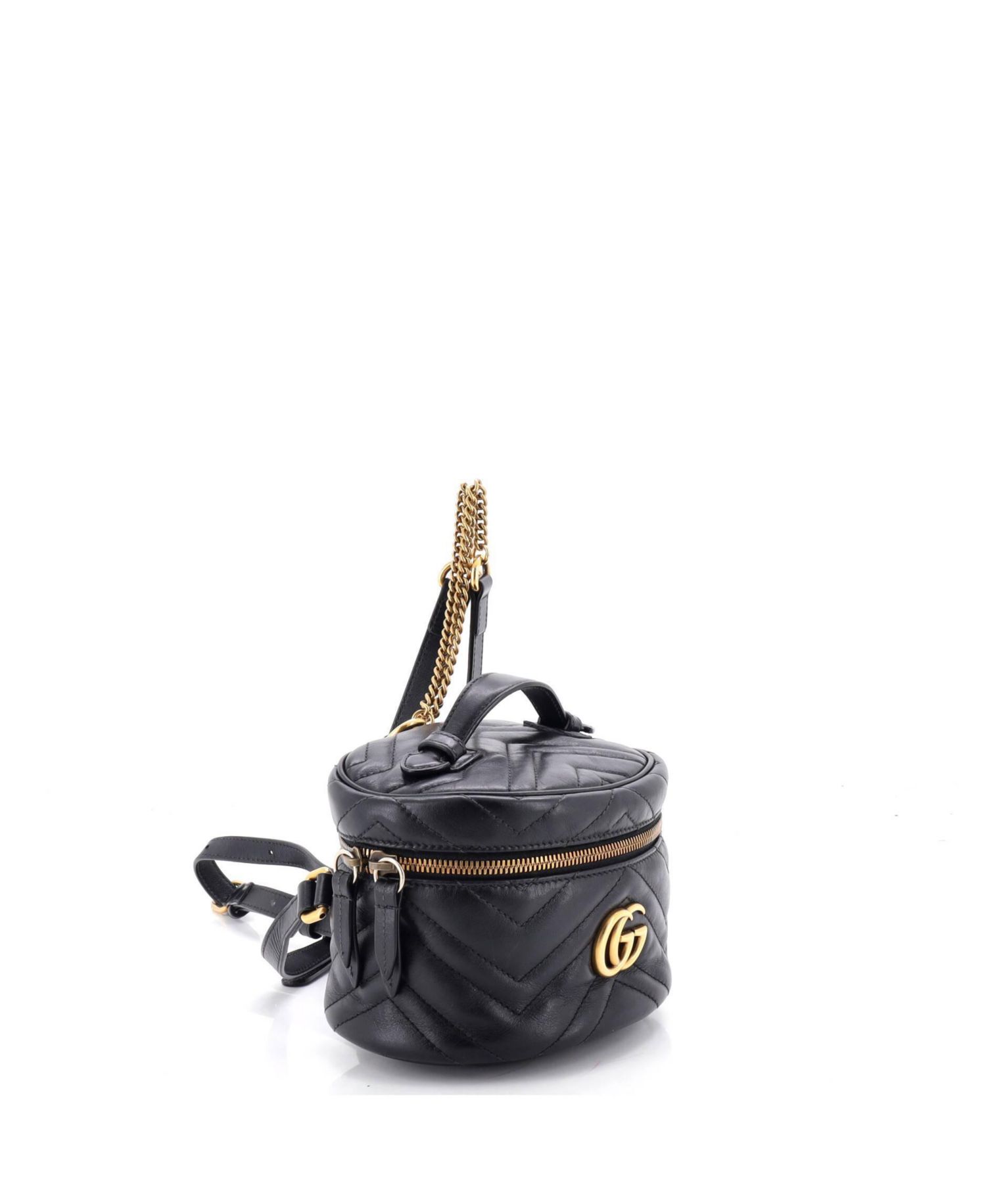 Mini GG Marmont Vanity Backpack Matelasse Leather