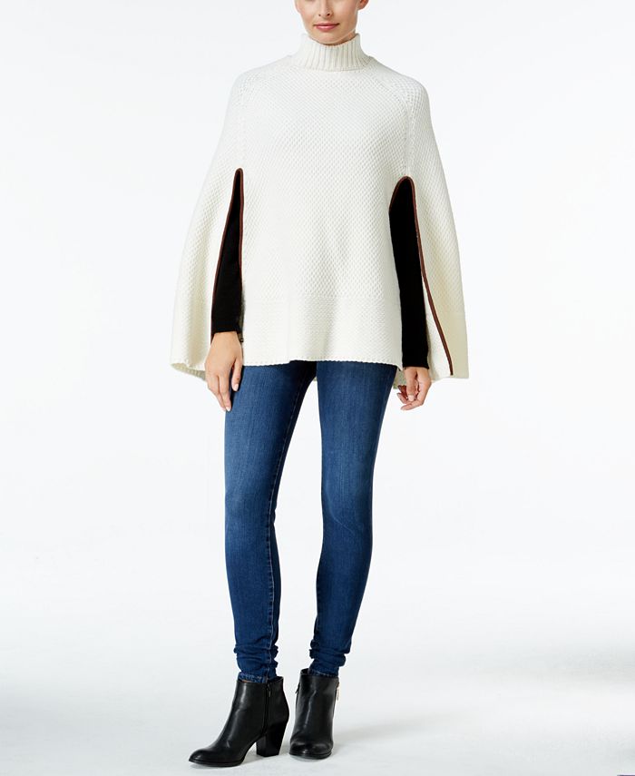 Lauren Ralph Lauren Turtleneck Honeycomb Cape Macy s