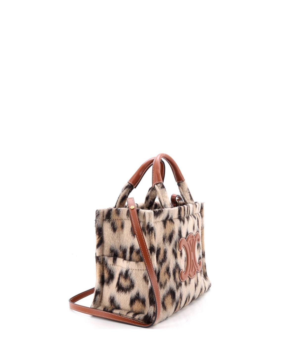 Pre-Owned Celine Small Cabas Thais Tote Printed Wool