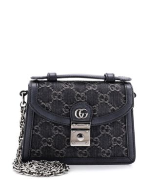 Mini Ophidia Flap Top Handle Bag GG Canvas