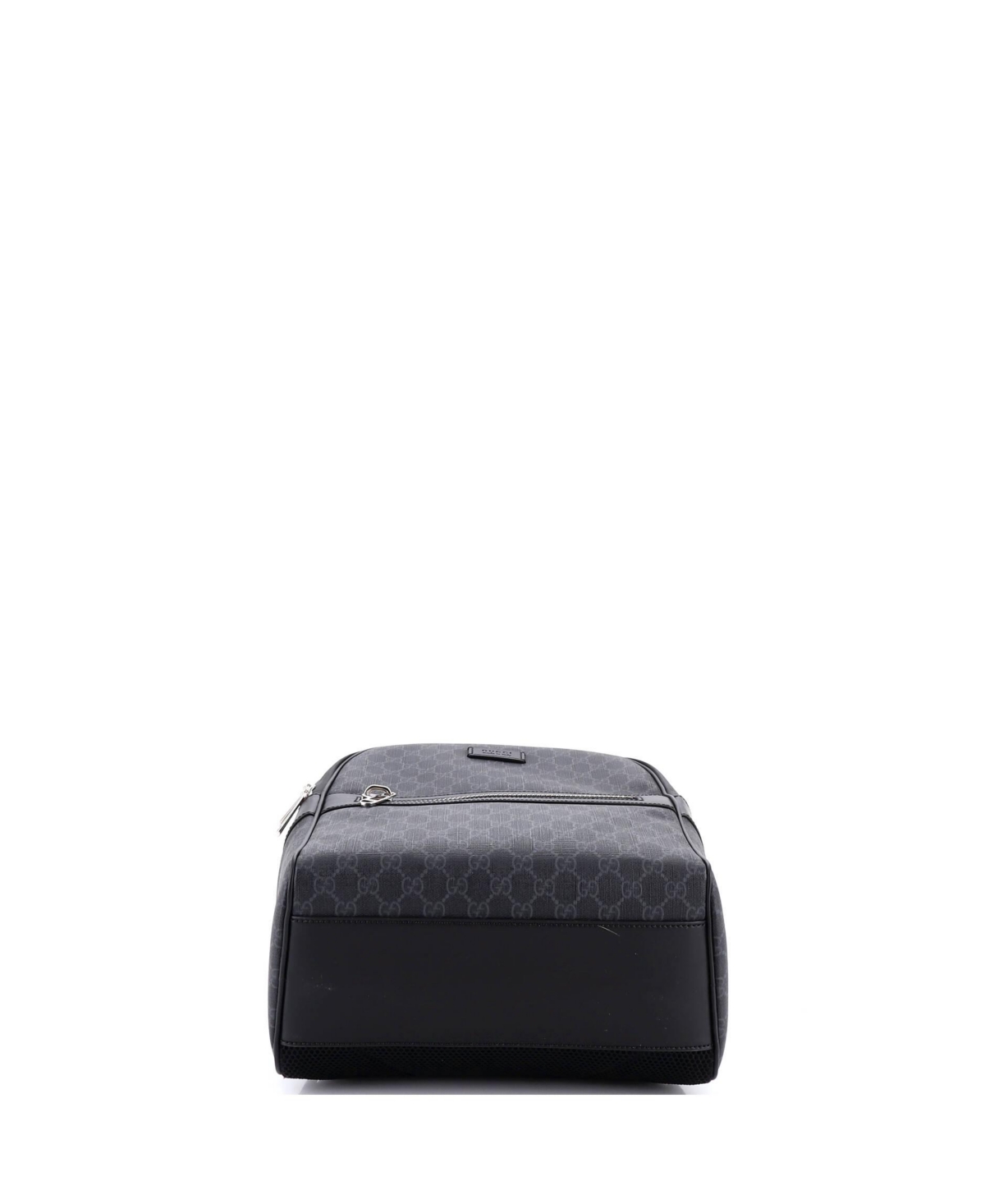 Pre-Owned Gucci Medium Front Zip Pocket Backpack Gg Coated Canvas