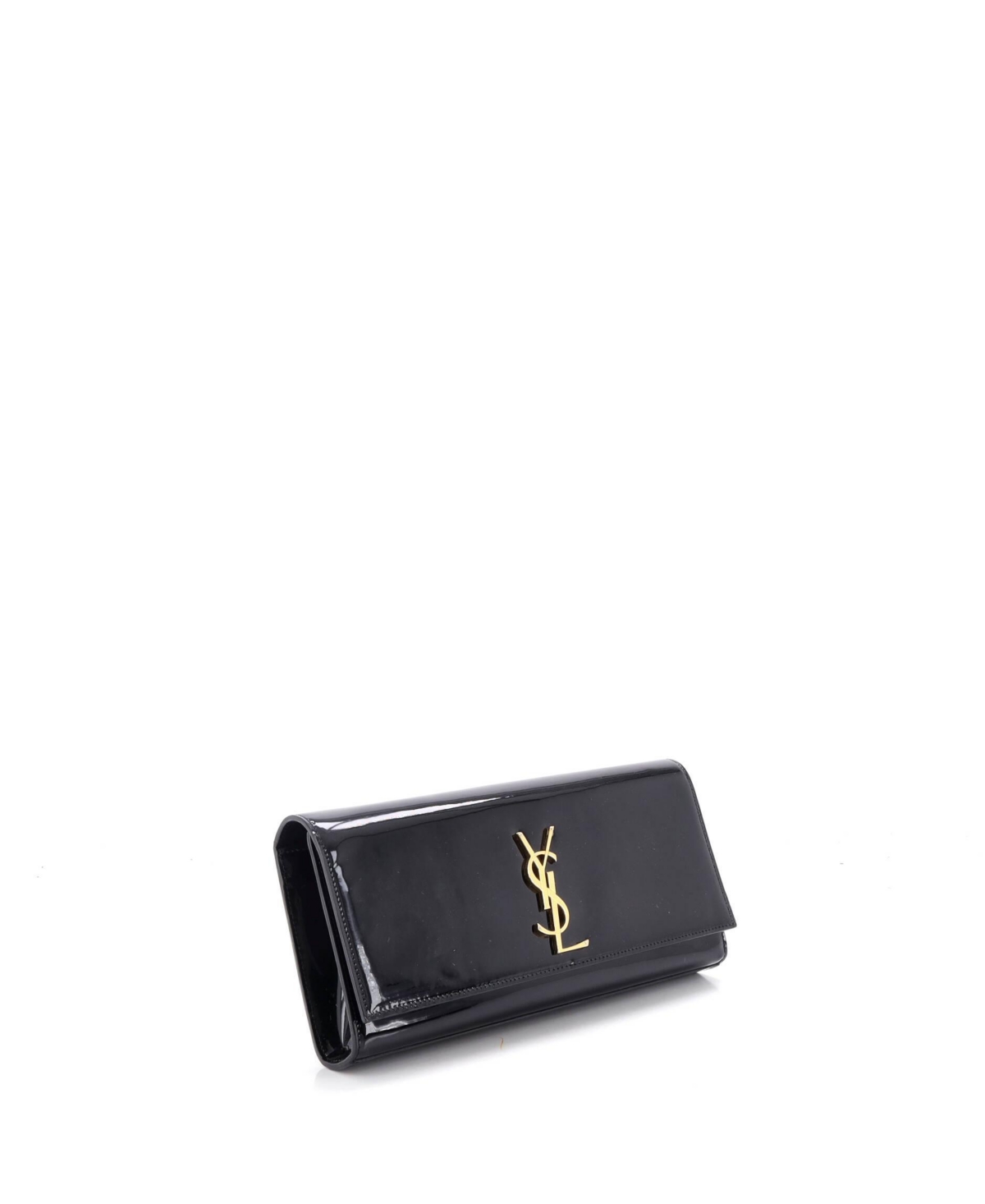 Pre-Owned Saint Laurent Long Classic Monogram Clutch Patent
