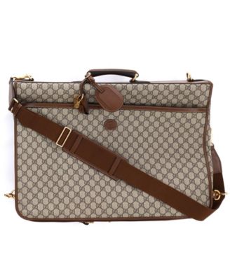 Retro Interlocking G Garment Bag GG Coated Canvas