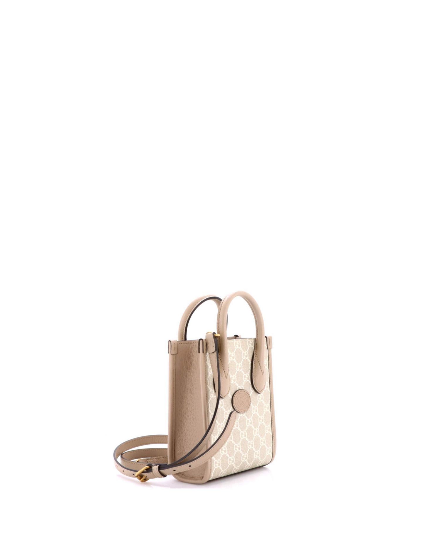 Mini Interlocking G Patch Tote GG Coated Canvas