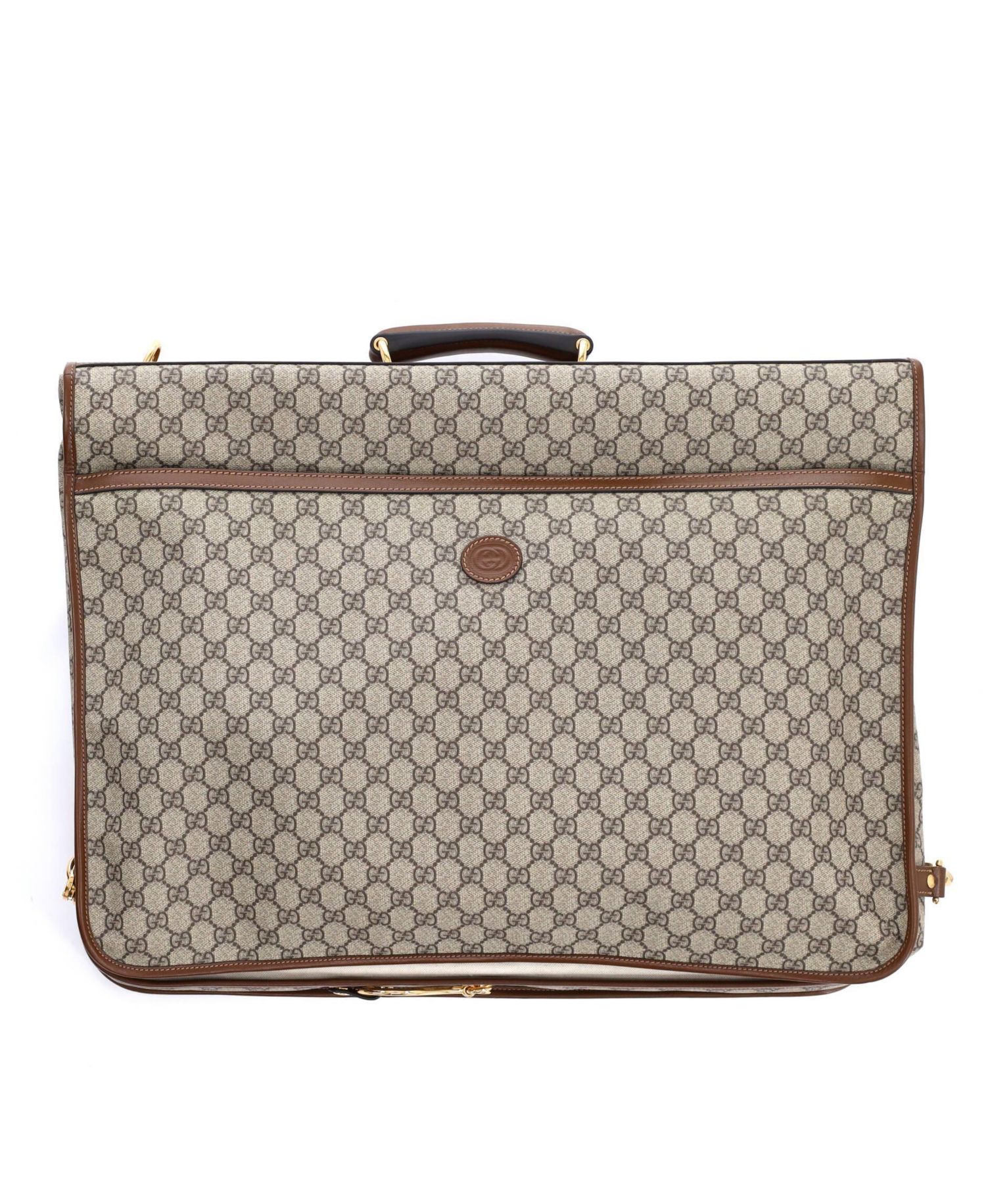 Retro Interlocking G Garment Bag GG Coated Canvas