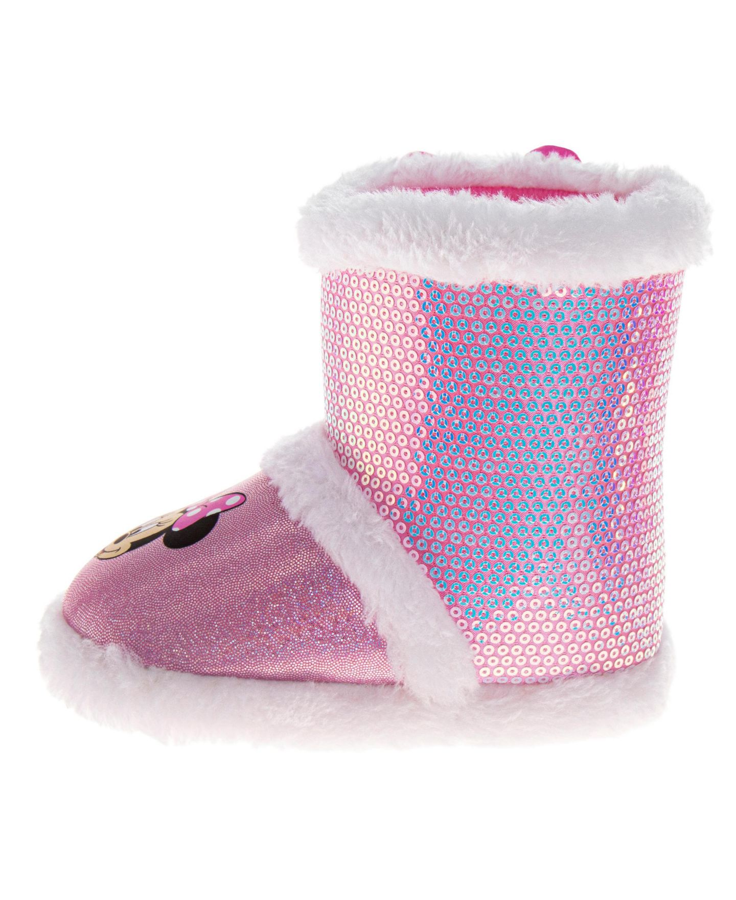 Ботинки Disney Gril's Booties Warm, Fluffy, and Fun House Slippers для малышей, цвет: Розовый — фото 5