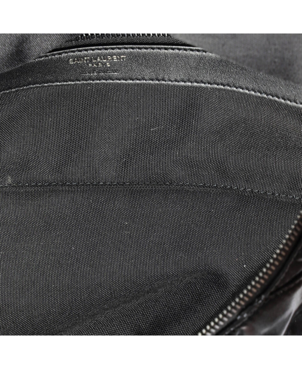 Pre-Owned Saint Laurent Logo Belt Bag Canvas
