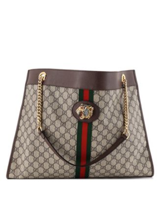 Large Rajah Chain Tote GG Coated Canvas