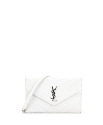 Small Classic Monogram Wallet on Chain Matelasse Chevron Leather