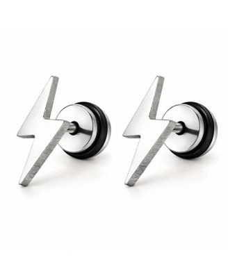 Women's Lightning Bolt Screwback Stud