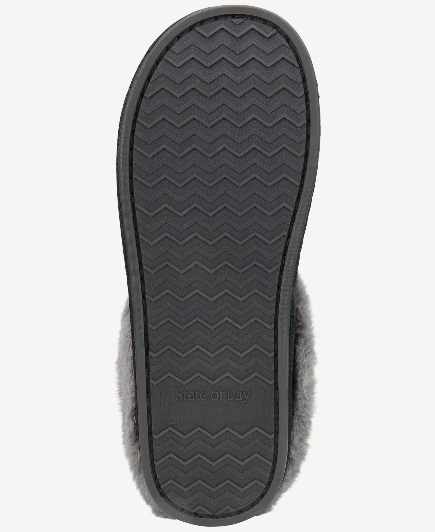 Women's Boxed Faux-Fur-Collar Clog Slippers