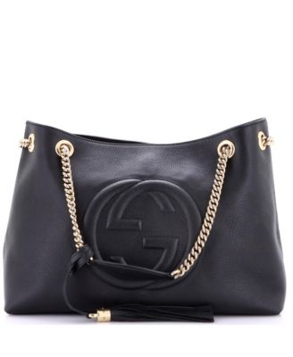 Medium Soho Chain Strap Shoulder Bag Leather