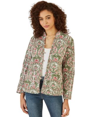 Women's Long Sleeve Reversible Quilted Jacket