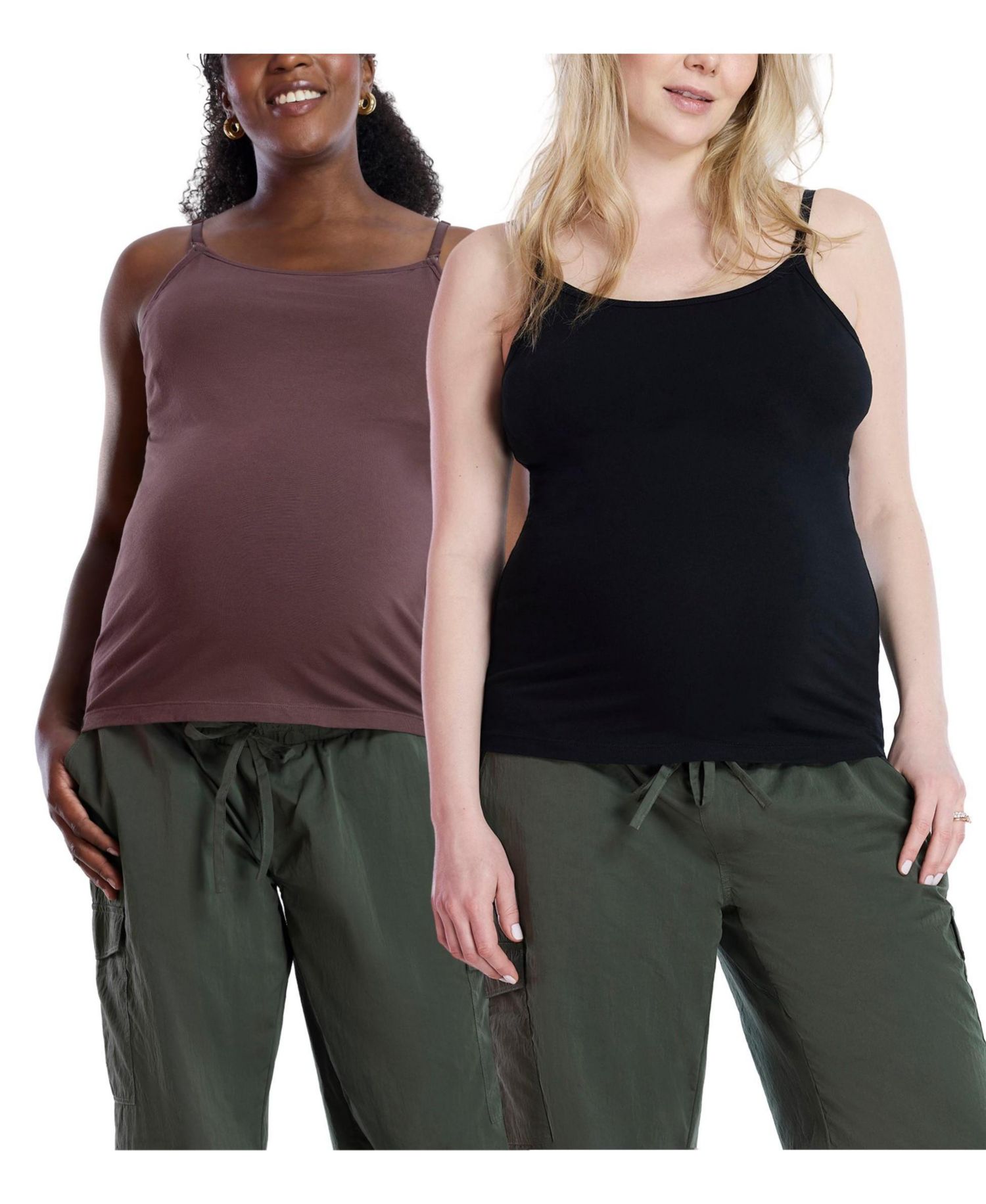 Women's Motherhood Clip Down Nursing Tank Top Cami