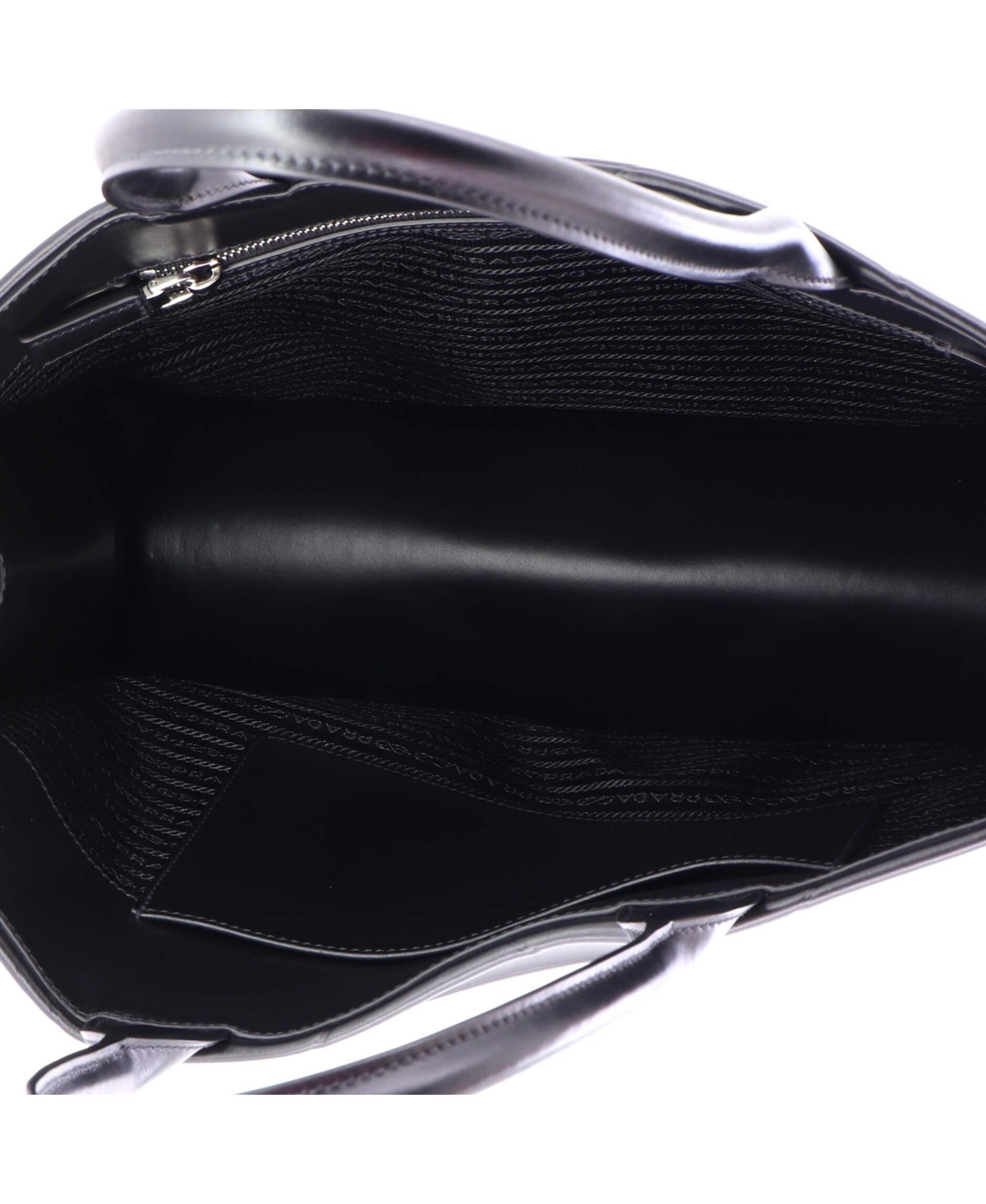 Pre-Owned Prada Large Symbole Shopper Tote Embossed Leather