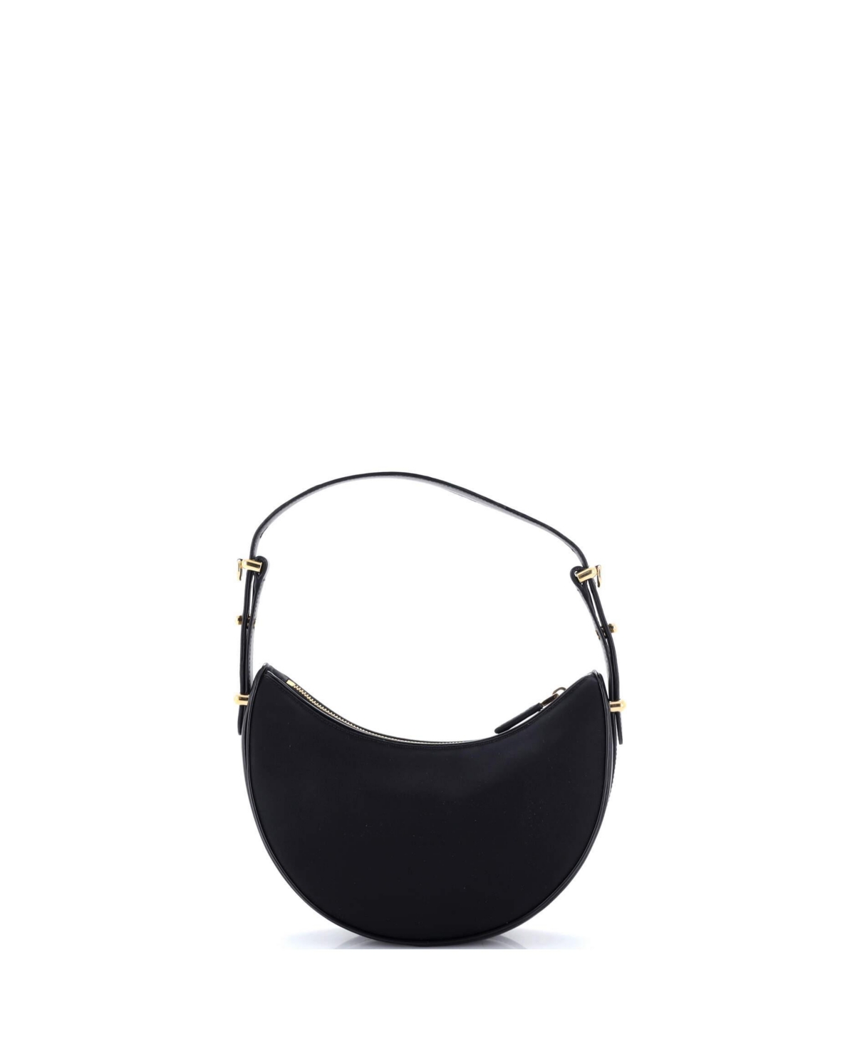 Pre-Owned Prada Small Arque Half Moon Hobo Tessuto