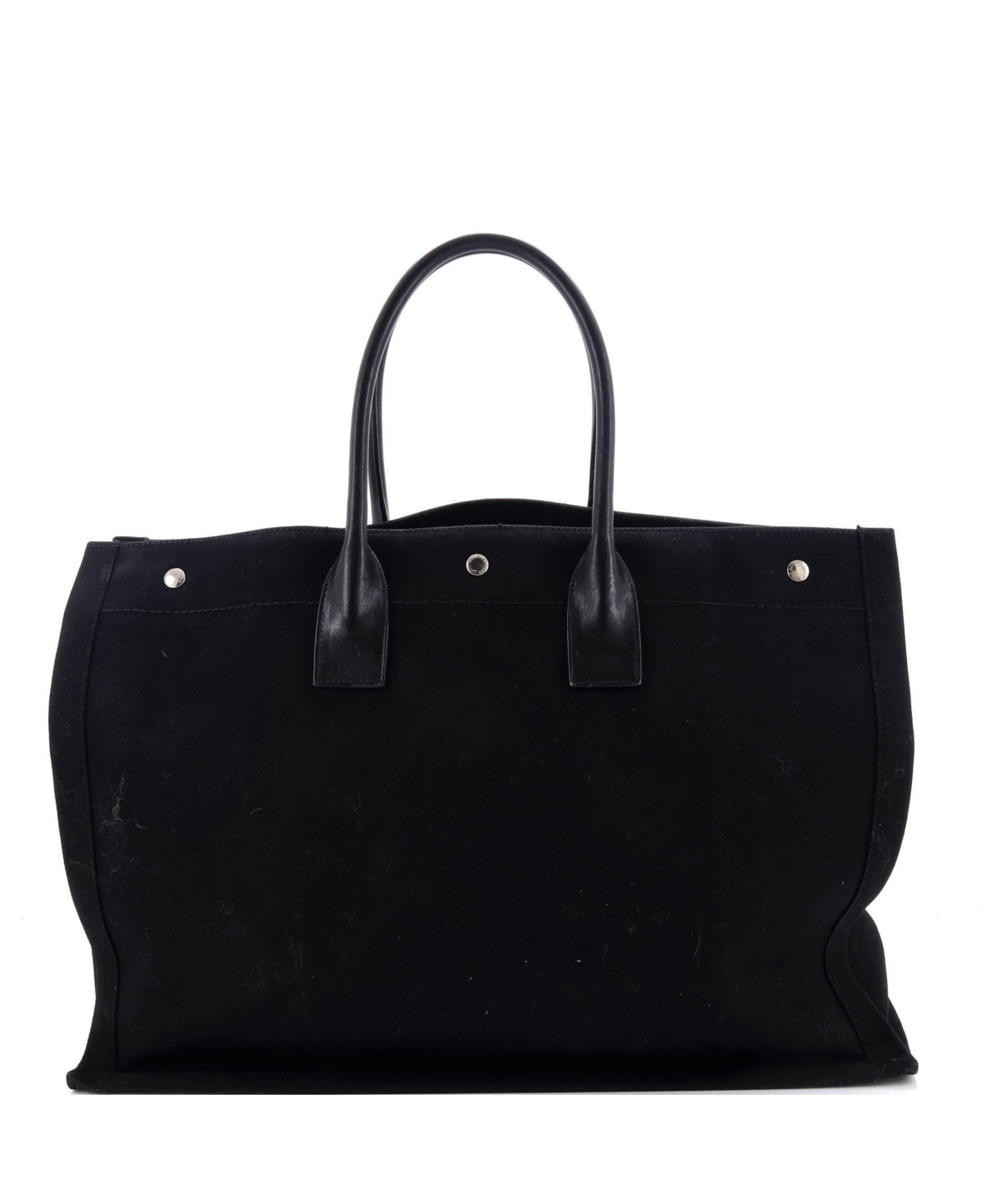Pre-Owned Saint Laurent Large Rive Gauche Shopper Tote Canvas