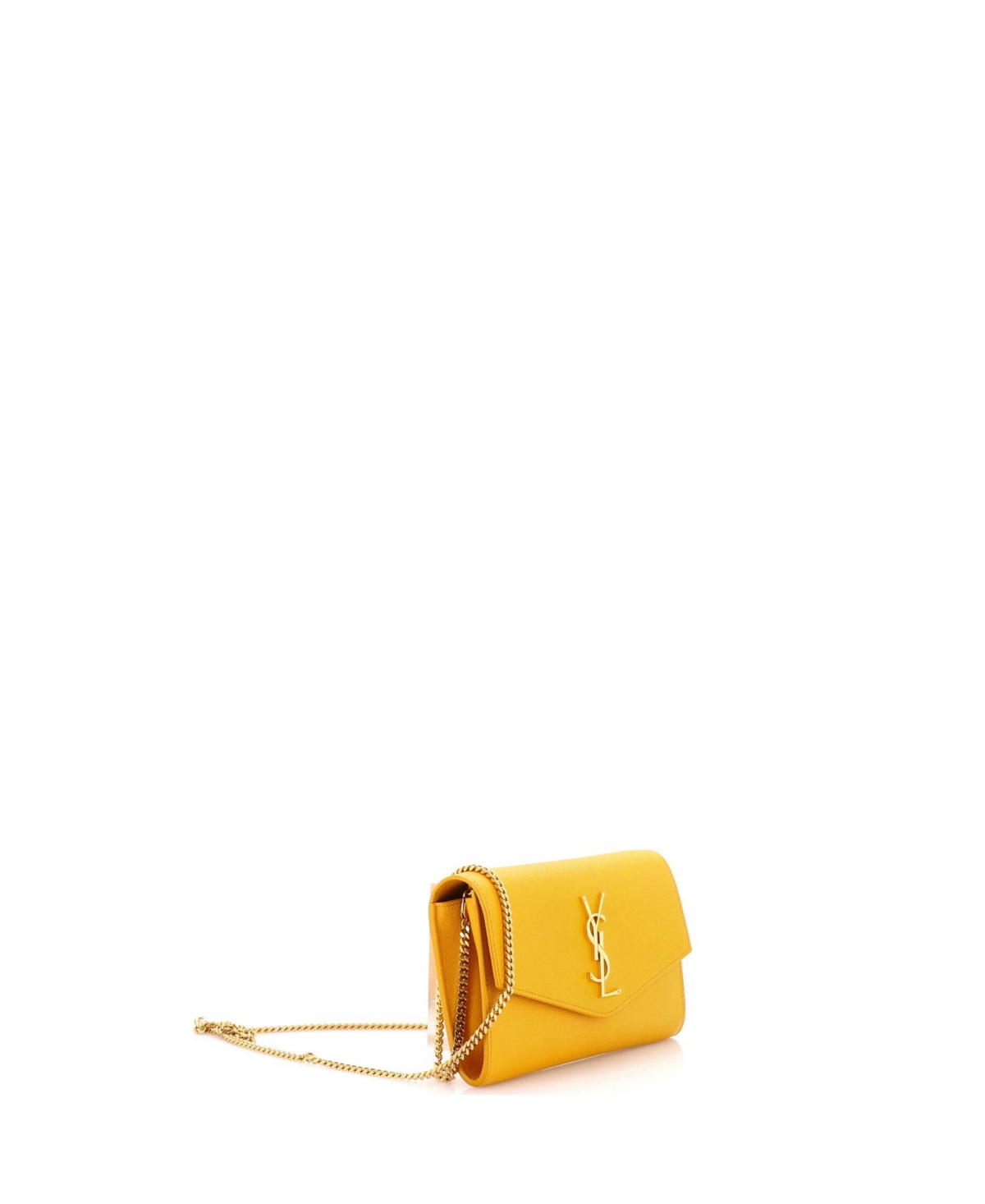 Pre-Owned Saint Laurent Uptown Chain Wallet Leather