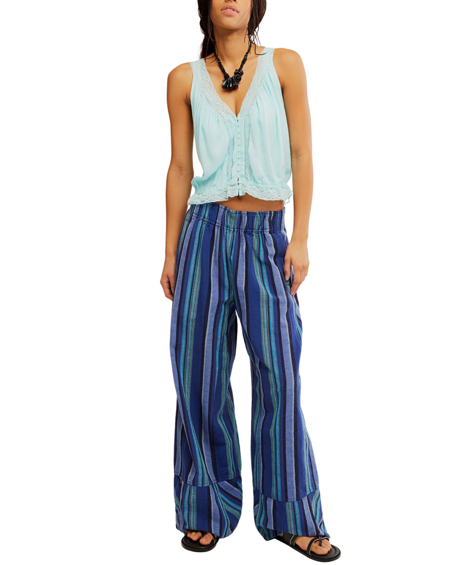 Women's Days End Solar Stripe Wide-Leg Pants