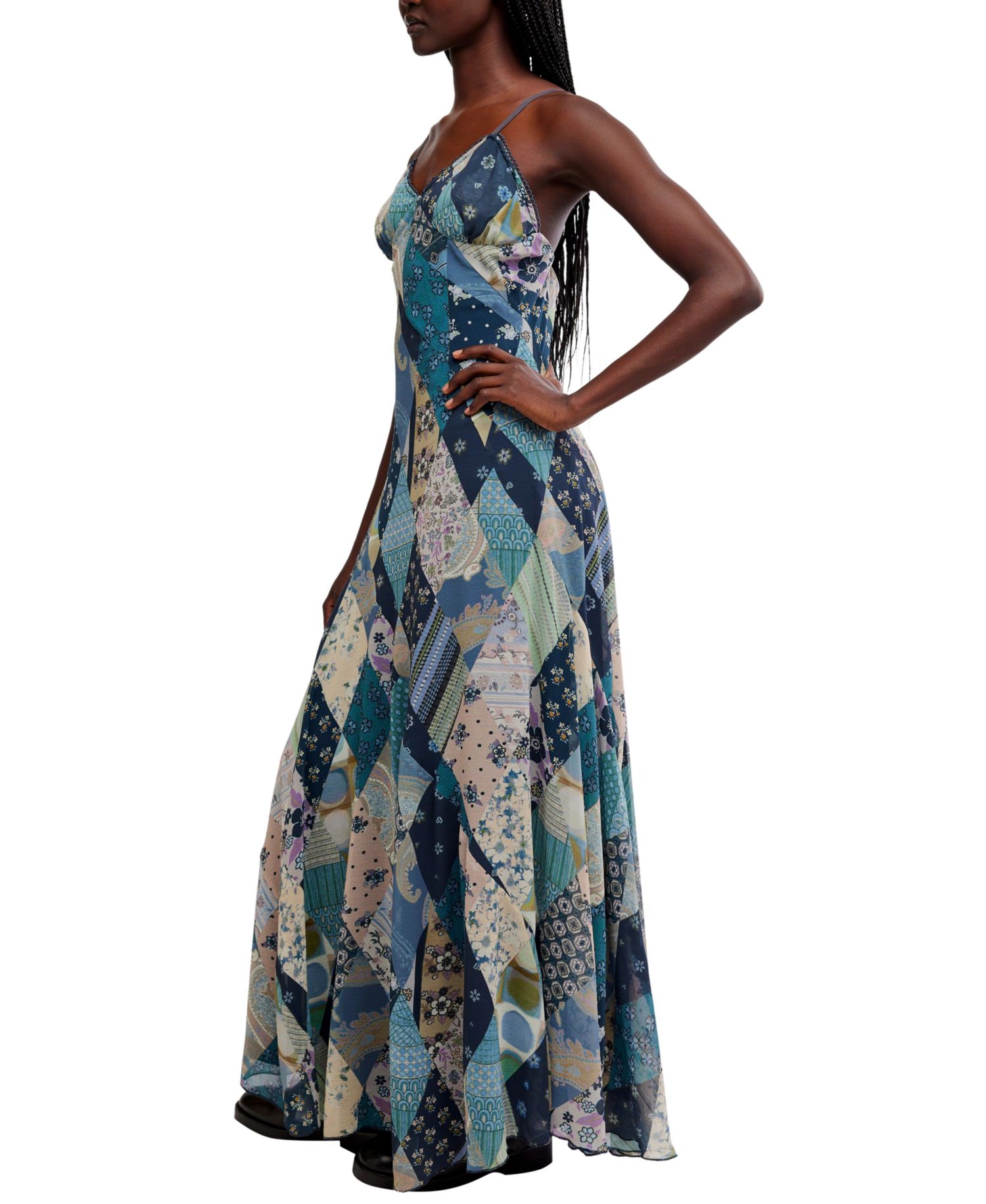 Women's Tis The Season Sweetheart Neckline Maxi Dress